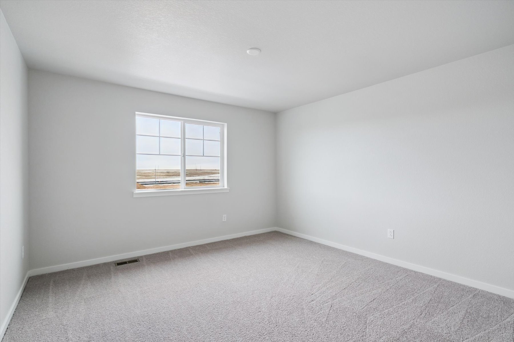 A room with a window.