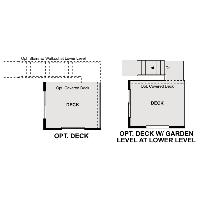 Diagram. Livingston Floorplan, Main Level Options
