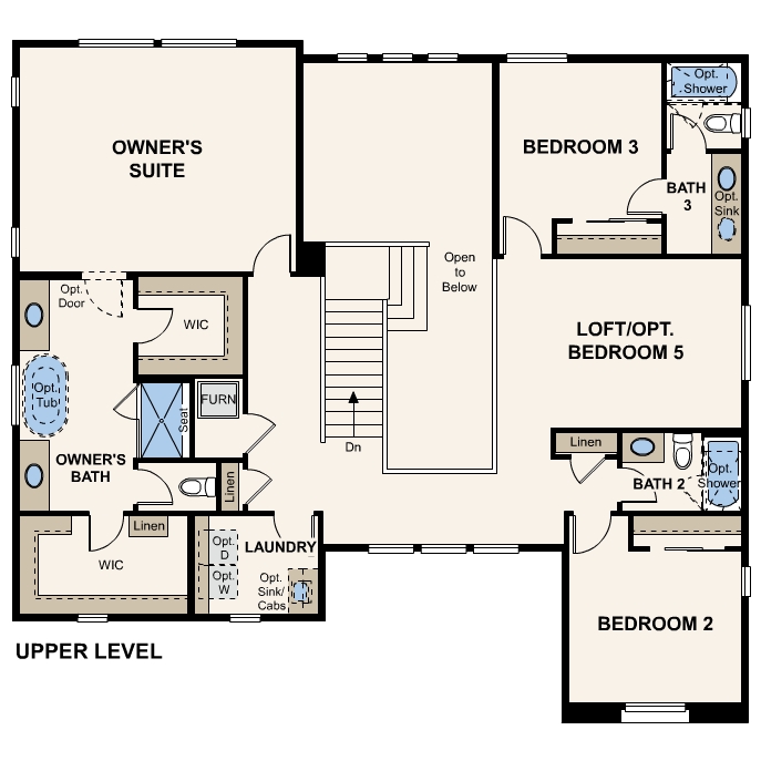 Diagram, engineering drawing. Wellesley Floorplan, Upper Level
