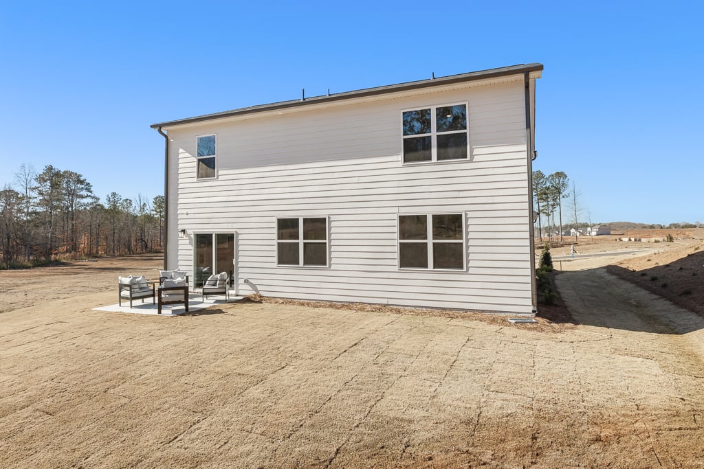 A house with a garage.