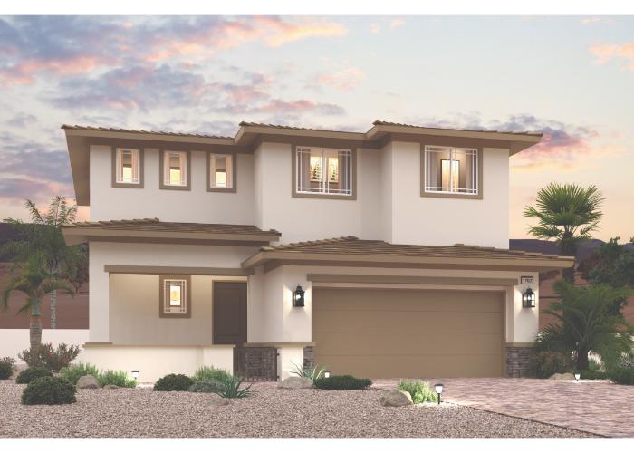 A house with a driveway.