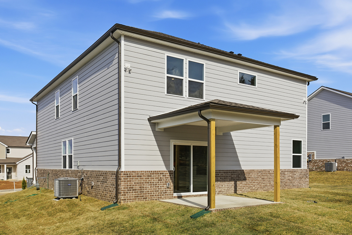 A house with a garage.