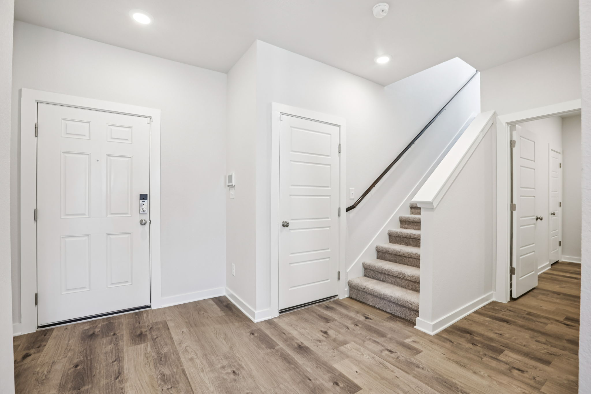 A staircase in a house.