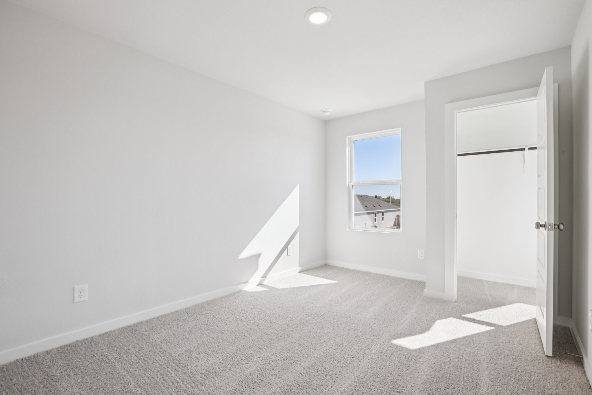 A room with white walls.