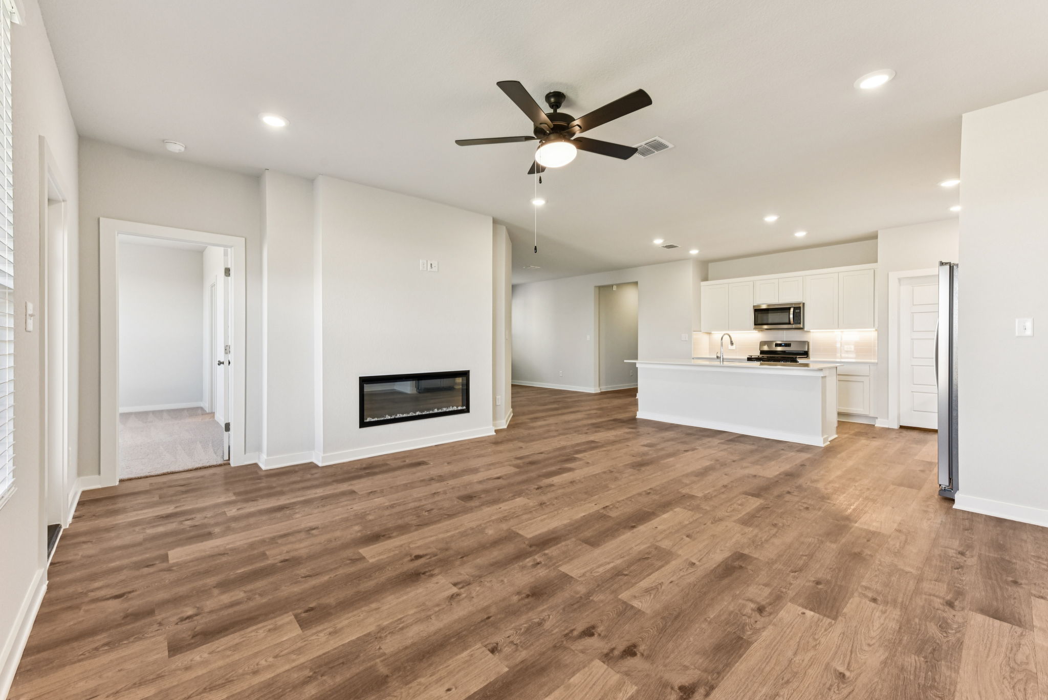 A large empty kitchen.