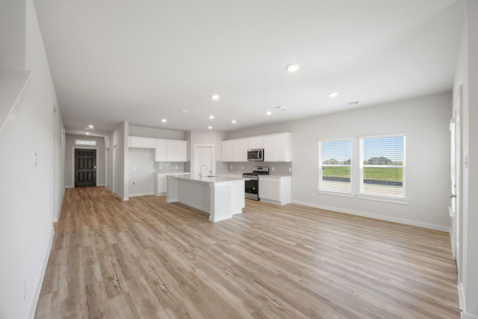 A large empty kitchen.