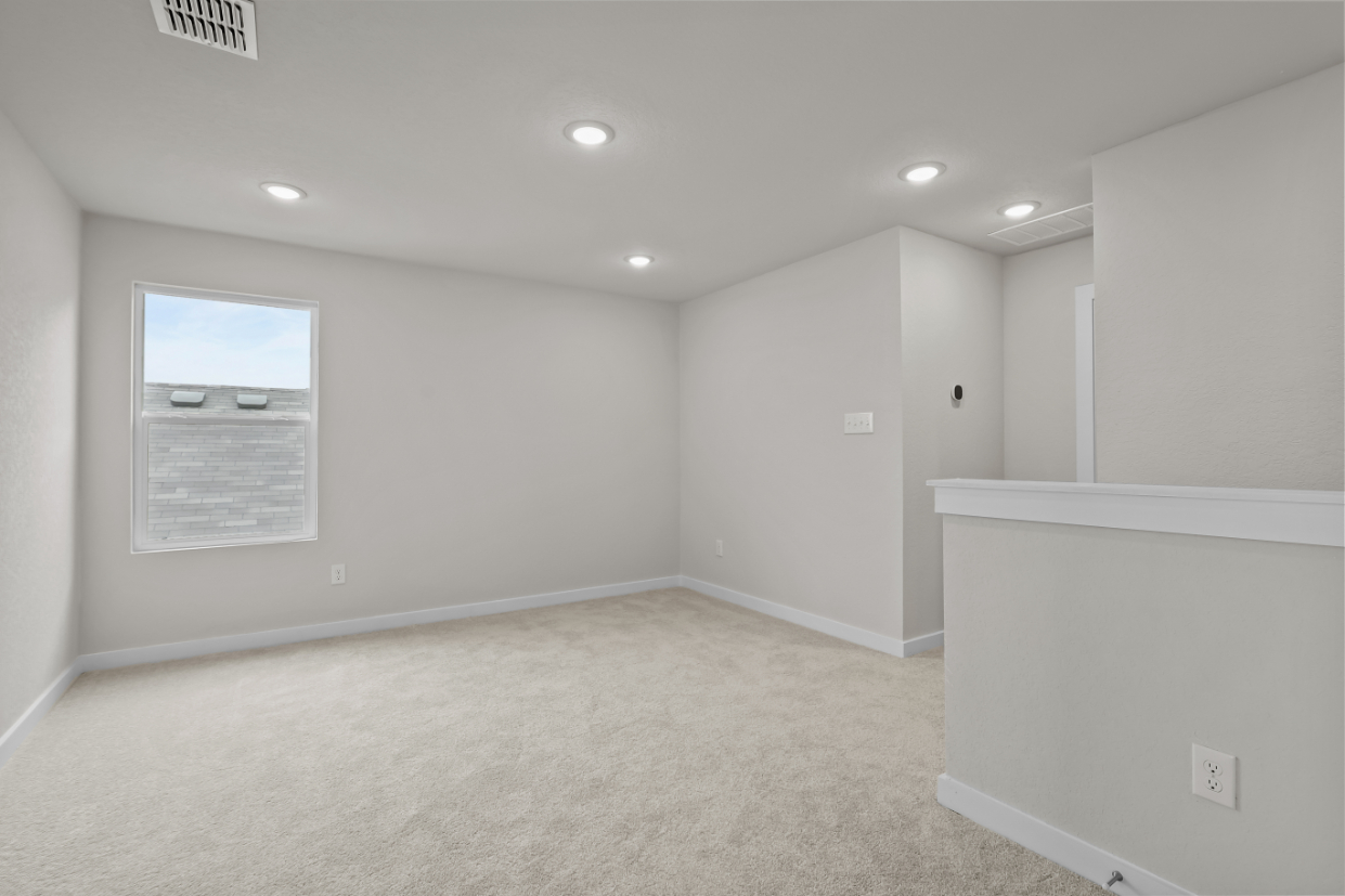 A room with white walls.
