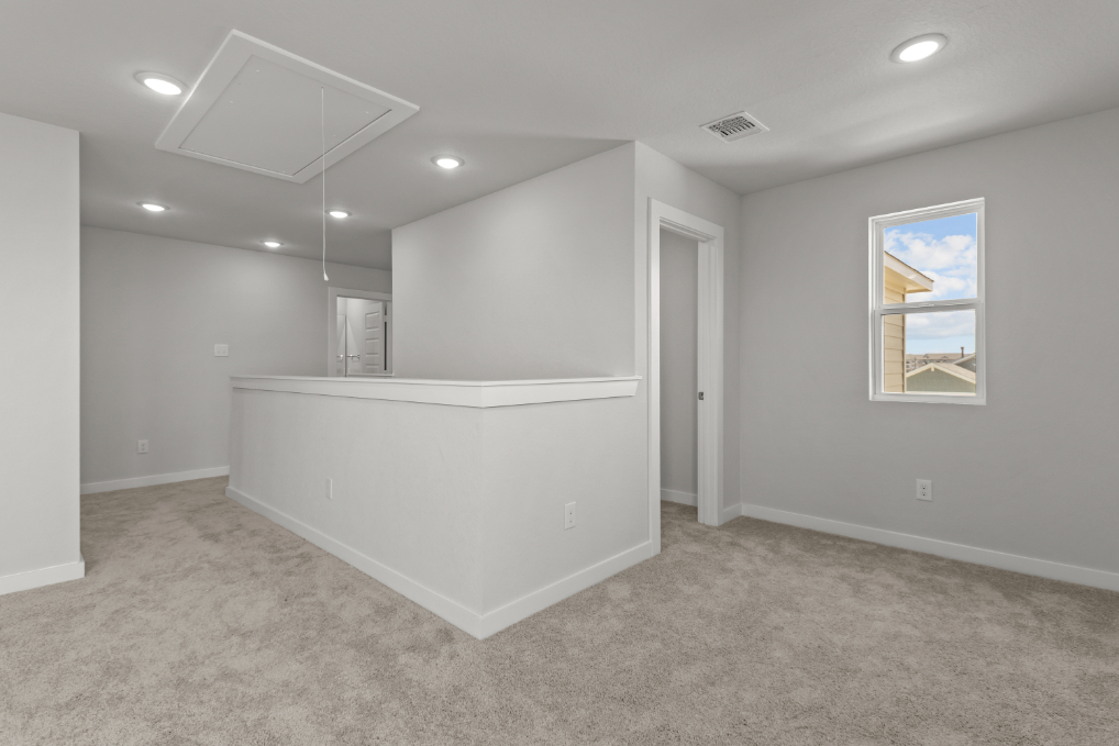 A room with white walls.