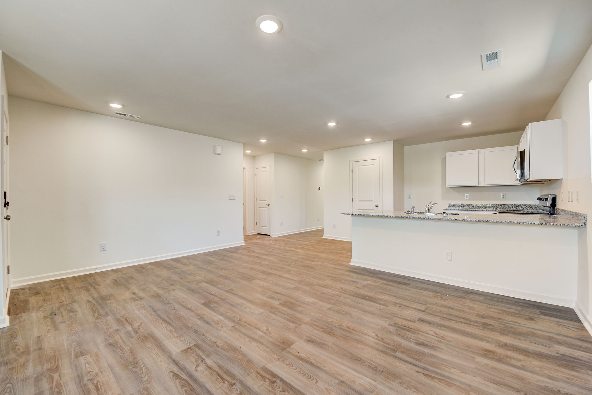 A large empty kitchen.