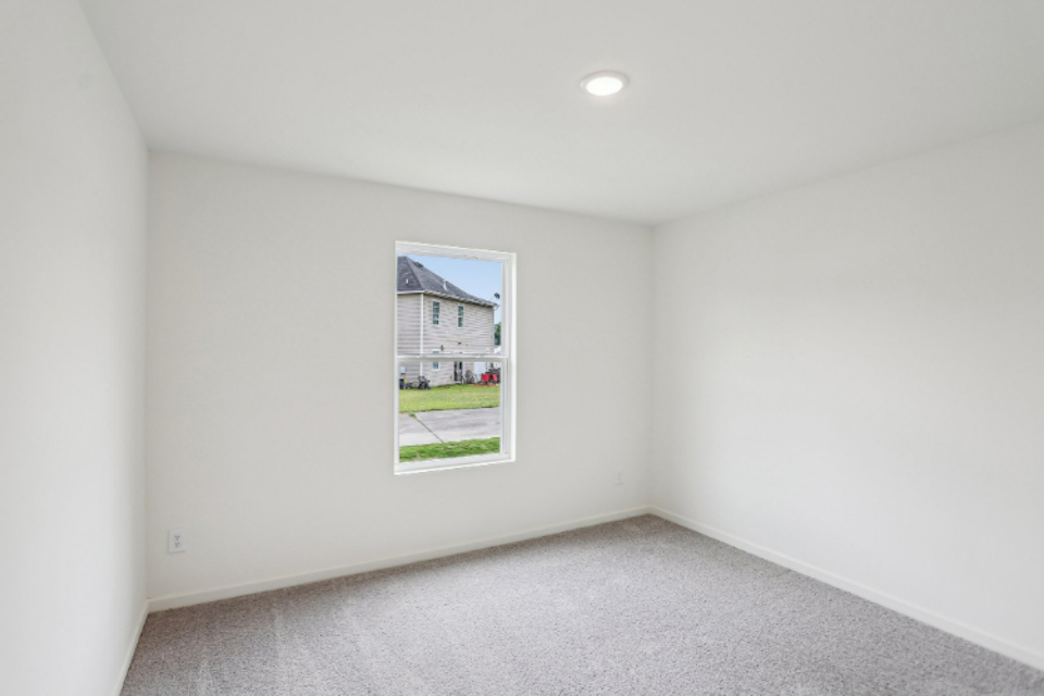 A room with a window.