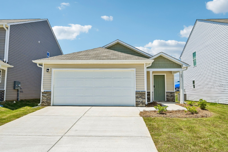 A house with garages.