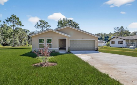 A house with a driveway.