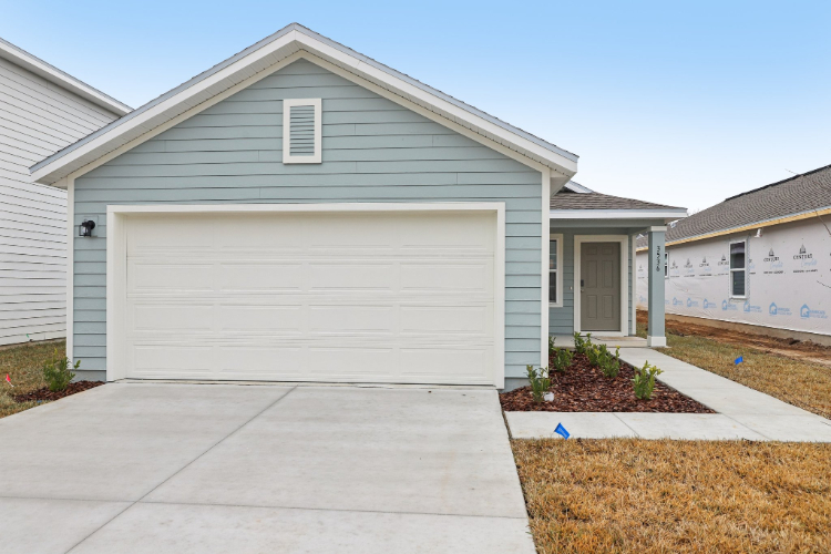 A garage with a garage.